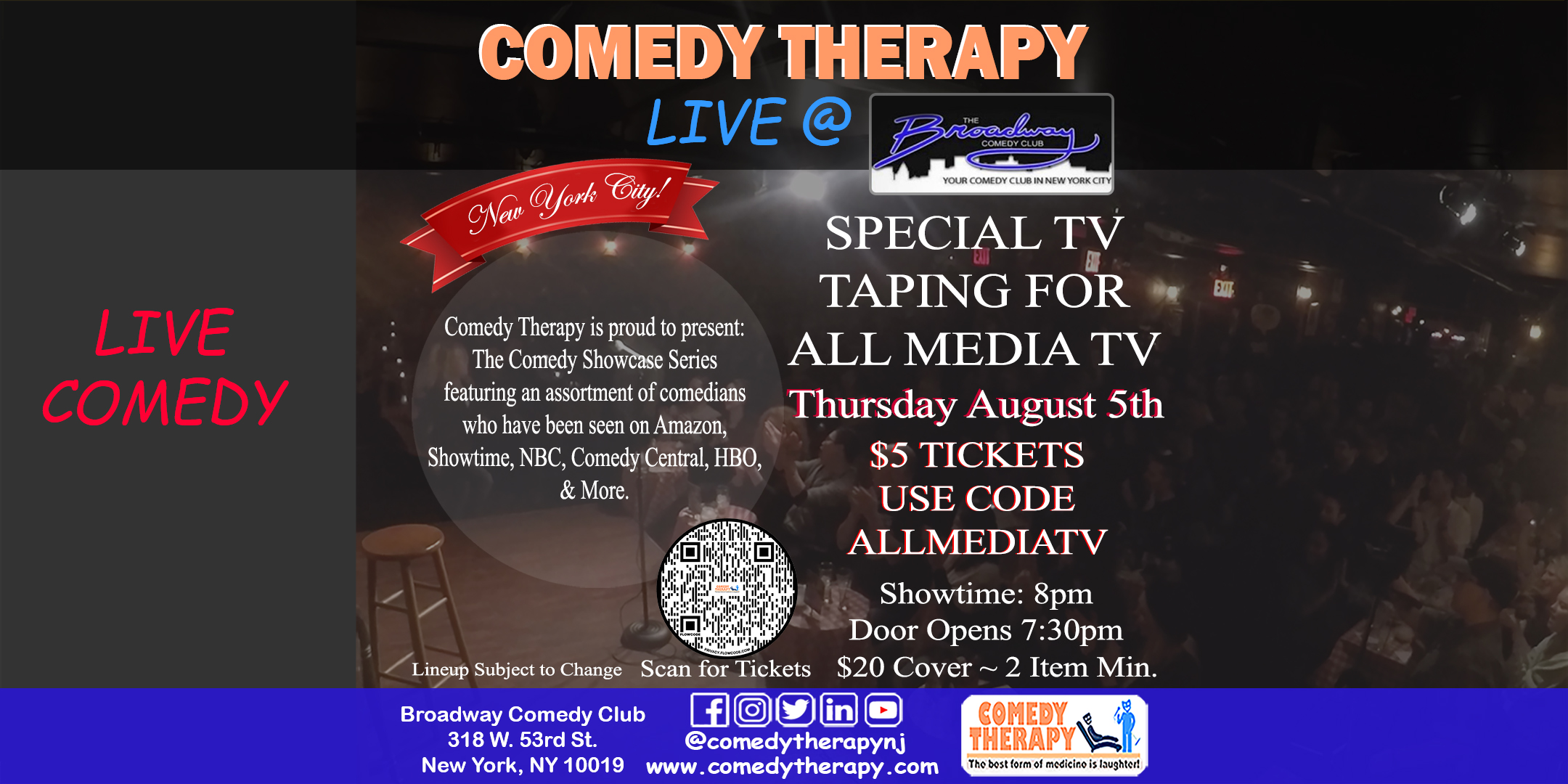 CT Live at Broadway Comedy Club