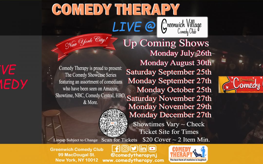 Comedy Therapy Live at Greenwich Village Comedy Club
